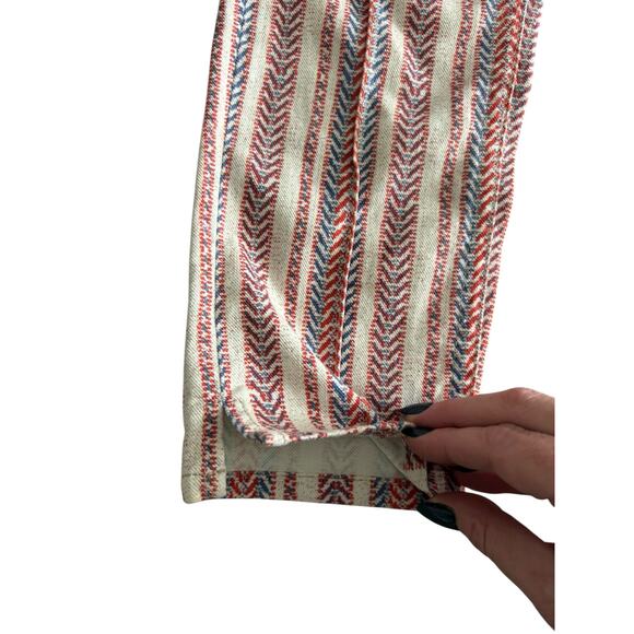 Isabel Marant Étoile Chevron Striped Multicolor Skinny Jeans Pants FR 38- US 6 - Picture 4 of 10